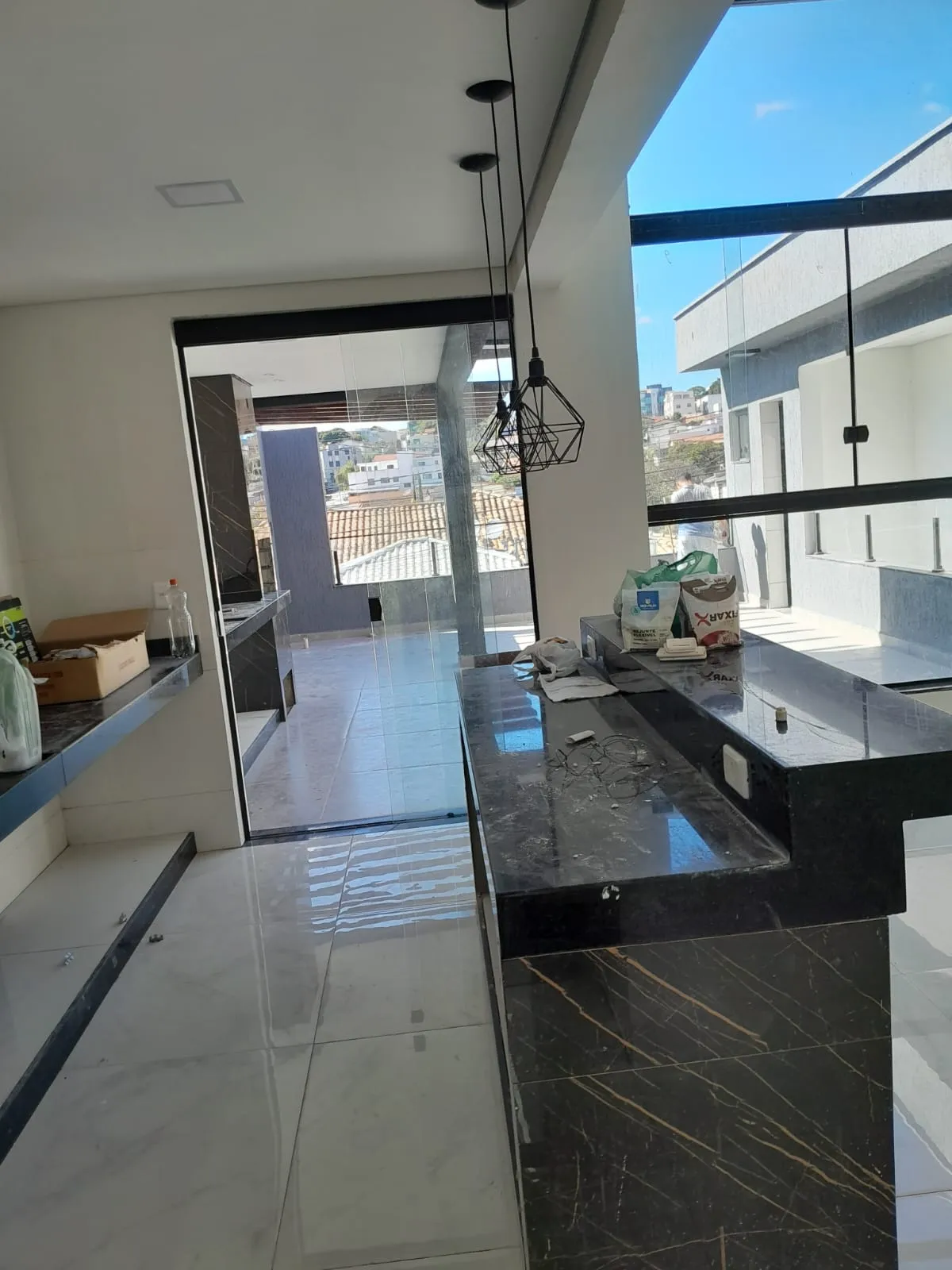 Espaço gourmet integrado à residência