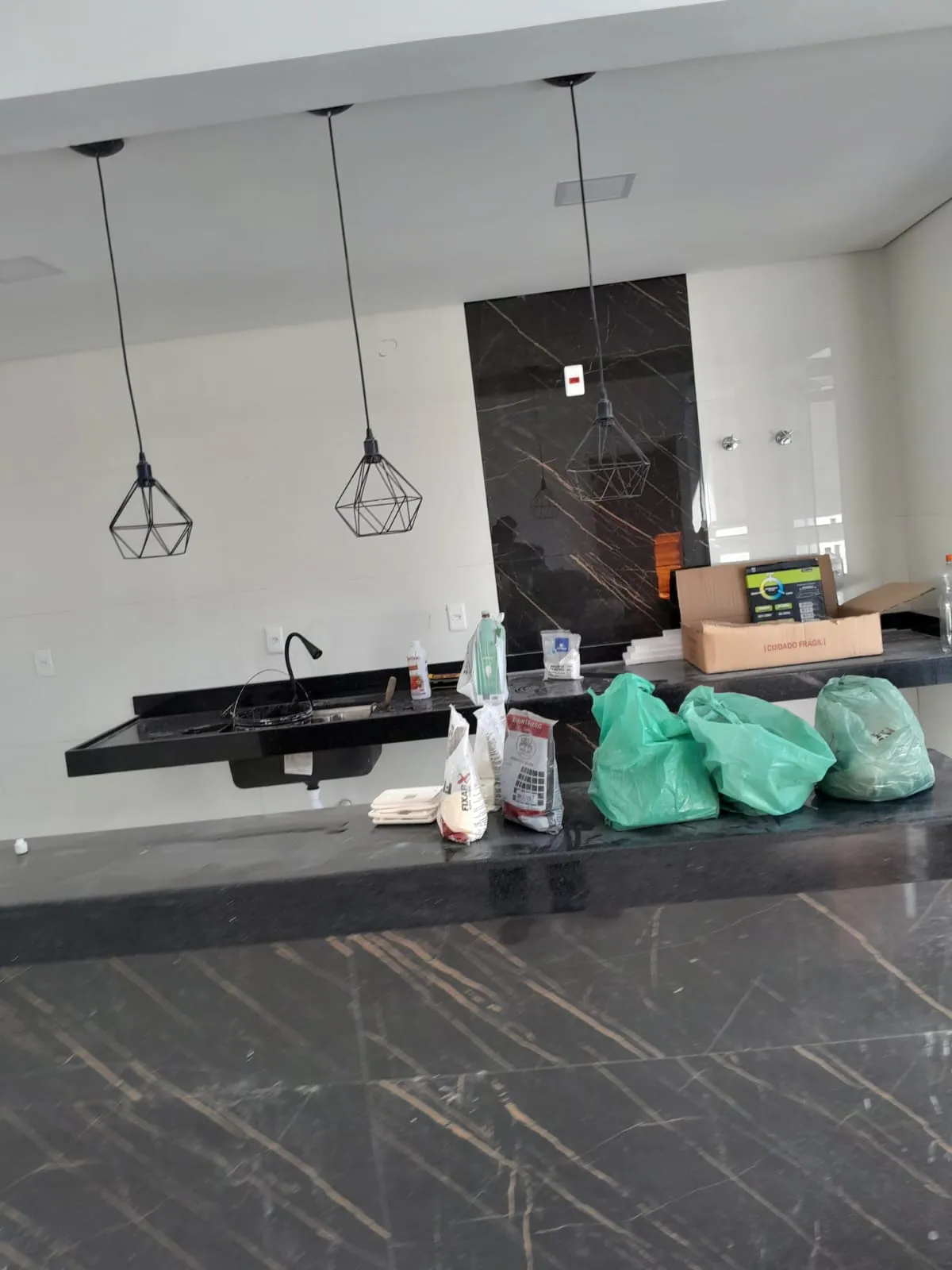Execução de obra em cozinha residencial