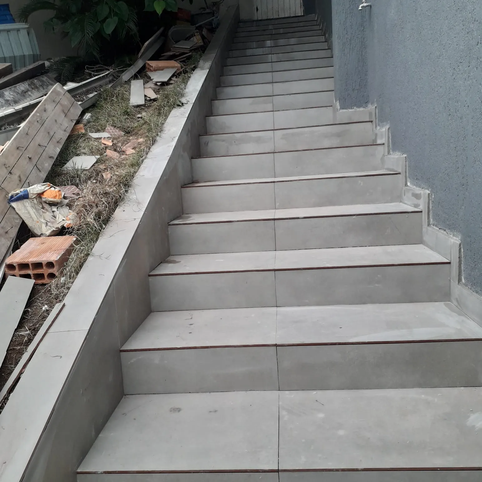 Construção de escada residencial