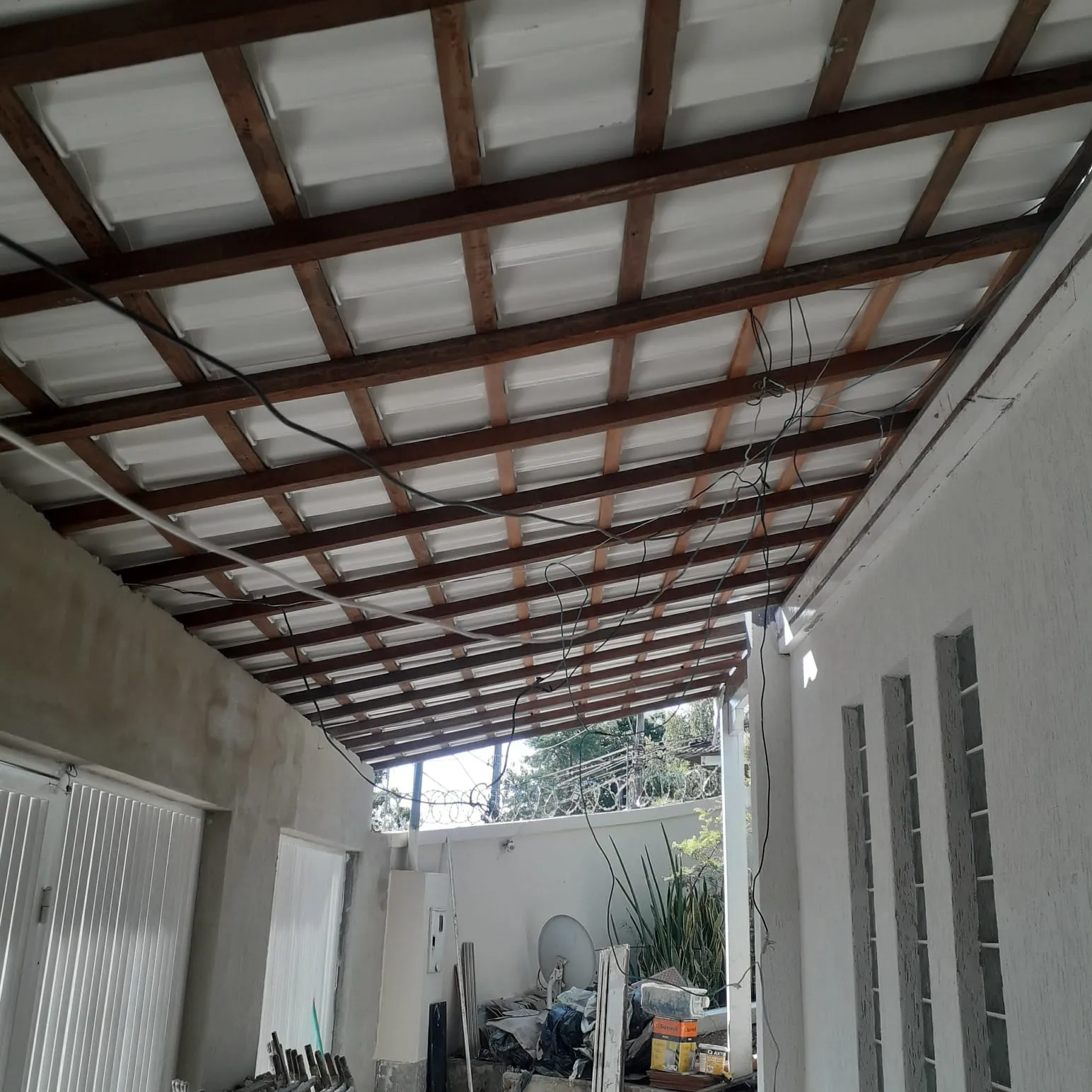 Estrutura de cobertura residencial